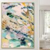 100% Handmade colorful thick knife abstract large size art picture pop design oil painting for office living room decoration 1
