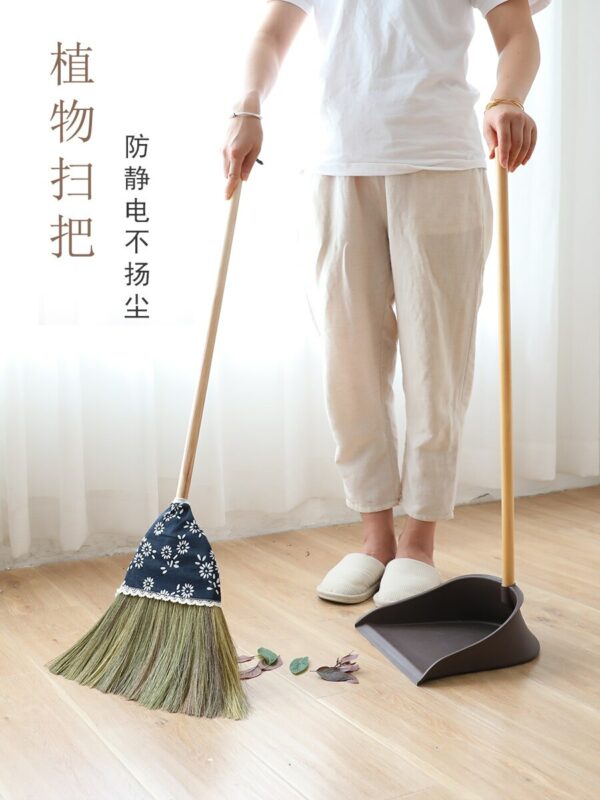 Broom Household Broom and Dustpan Set Mango Broom Dustpan Combination Sweeping Broom Hair Weeping Gadget 3