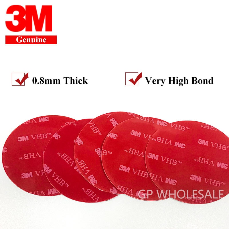 1000Pcs/lot 58mm Round 3M VHB 5608 Double Sided Adhesive Acrylic Foam Tape Mounting Tape Gray Diameter 58mm Disc Circle 1