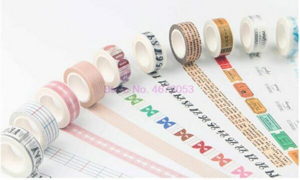 1000pcs 1.5CM Traveller Series Washi Tape Adhesive Tape DIY Scrapbooking Sticker Label Masking Tape Student Stationery Gift 3