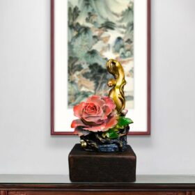 Copper Flower Blooming Rich Decoration Creative Crafts Living Room Entrance and Wine Cabinet Home Ornament Decoration 3