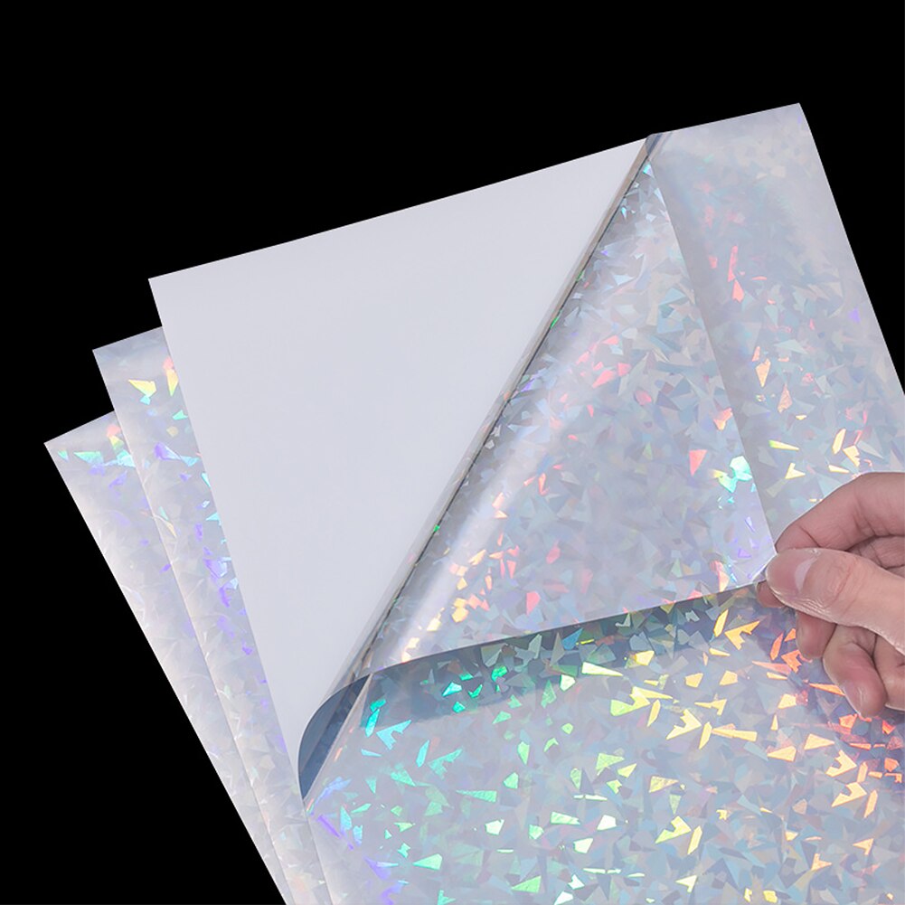 36pcs Self Adhesive Holographic Glossy Printable Sticker Paper Label Waterproof A4 Size DIY Rainbow Quick Dry Smooth Home Office 6