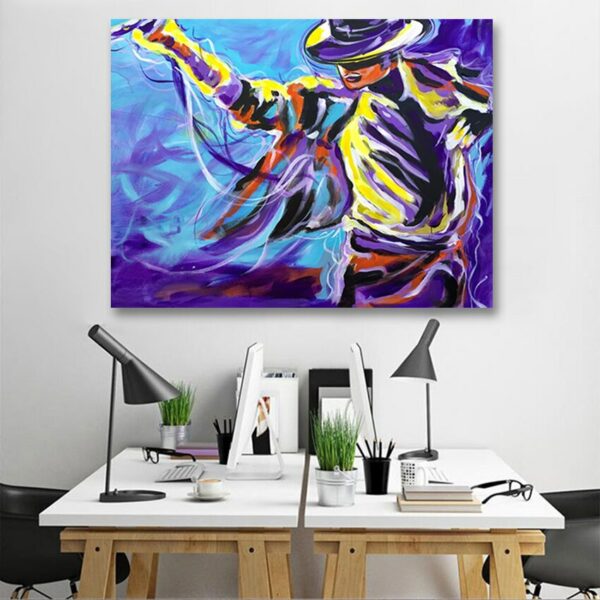 Mike-Dancer Figure Statue Art Canvas Artwork Handmade Oil Paintings Wall Picture For Wedding Office Decoration Pieces Unframed 4