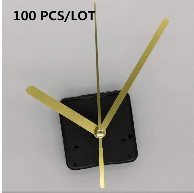 100sets Clock Mechanism 18mm shaft DIY Kit For Clock Parts Wall Clock Quartz Hand repair Quartz Clock Movement Home Decoration 1