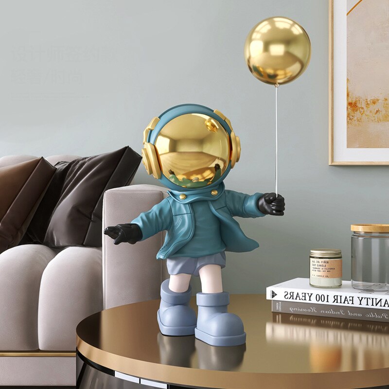 Nordic Home Decor Statues Cartoon Office Astronaut Figurines Living Room Decorative Sculptures Modern Desk Art Gifts 3