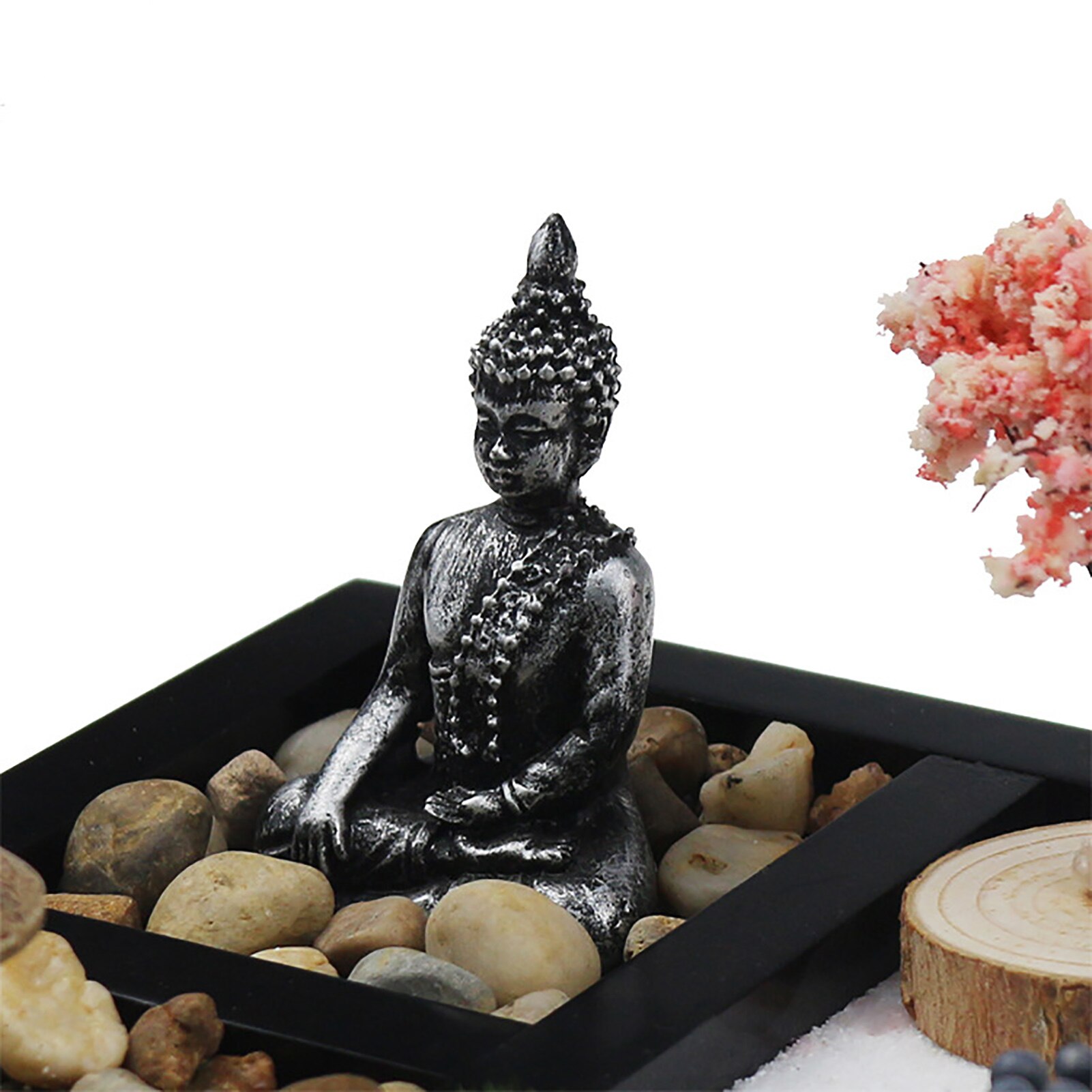 Japanese Zen Sand Garden Tabletop Mini Zen Garden Kit For Home Office Tabletop Decor For Concentration Relaxation Meditation 4