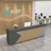 Simple Modern Company Reception Desks Clothing Store Small Bar Table Beauty Salon Cashier Counter Homestay Hotel Reception Table 1