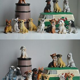 12 Pieces of Mini Dog Resin Crafts Decor Dollhouse Decor Pet Decor Home Decor Accessories 2