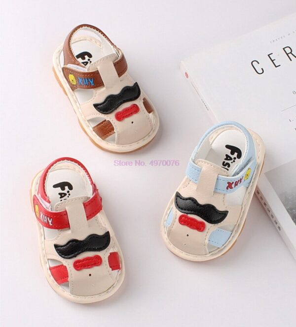 DHL 50pair Summer Newborn Boy Girl Non-slip Sports Shoes Kids Sneakers Infant Baby Soft Leather Sandals 1