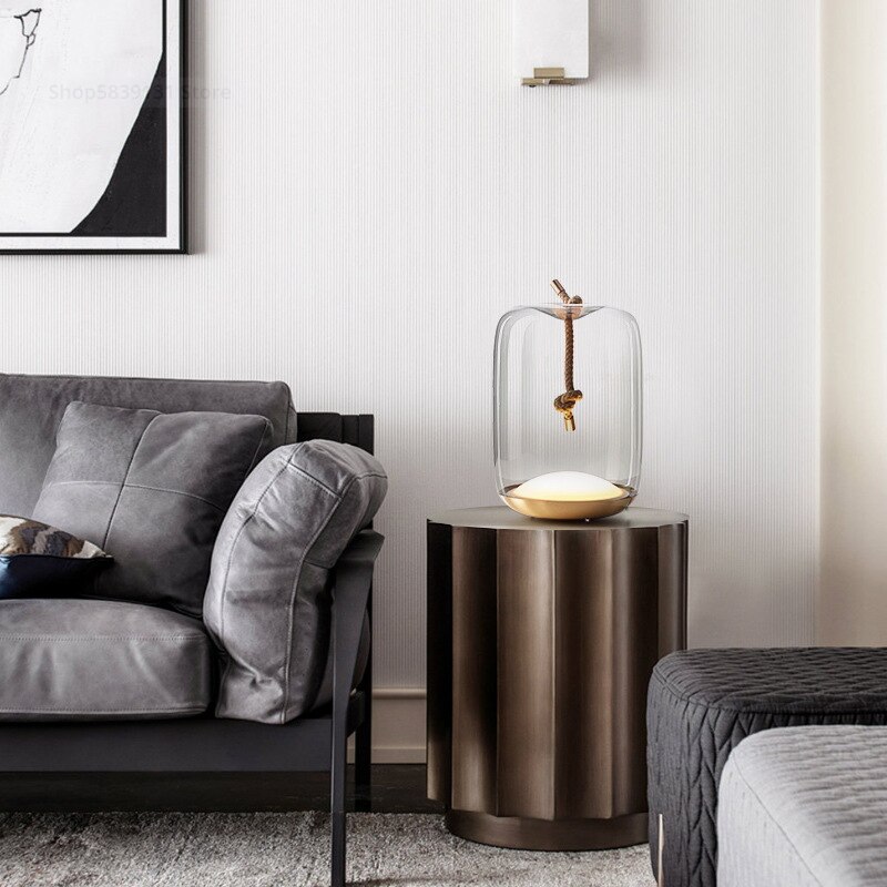 Nordic Designer Glass Art Table Lamps for Bedroom Lamp LED Bedside Stand Desk Light Modern Lighting Fixture Home Decor Luminaria 4