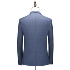 (Jacket+Vest+Pants) 2022 Male Suits Blazers Slim Business Formal Dress Waistcoat Groom Man Suits Office Set Thin Blazer Coat 4XL 4