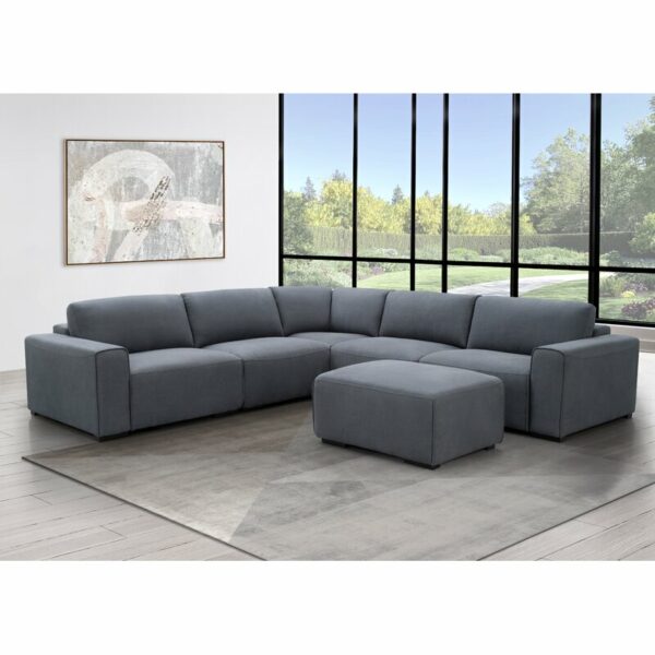 Living Room Home Office Furniture Set L Shape Linen Upholstery Fabric Sofa 32"H x 121"W x 121"D 3