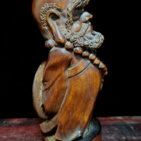Boxwood Bodhidharma Statue Ornament Home Decoration Accessorie For Living Room Buddhist Wood Carving Miniature Decoration Crafts 1