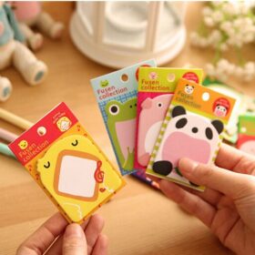 160 PCs Korean creative stationery cute cartoon ZOO zoo tearable notebook convenience stickers wholesale 2