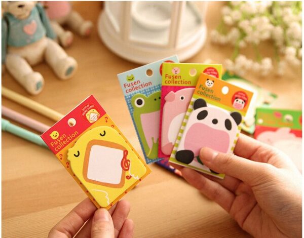 160 PCs Korean creative stationery cute cartoon ZOO zoo tearable notebook convenience stickers wholesale 2