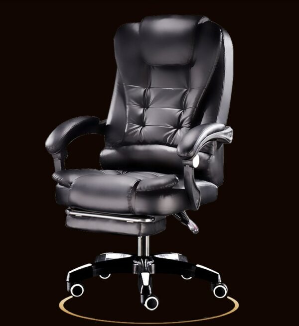 Boss chair office chair reclining seat computer chair home comfortable sedentary lifting leather swivel chair 2