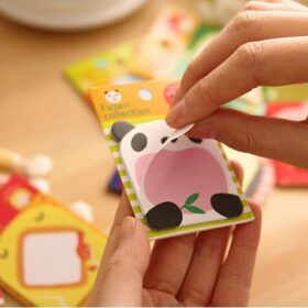 160 PCs Korean creative stationery cute cartoon ZOO zoo tearable notebook convenience stickers wholesale 4