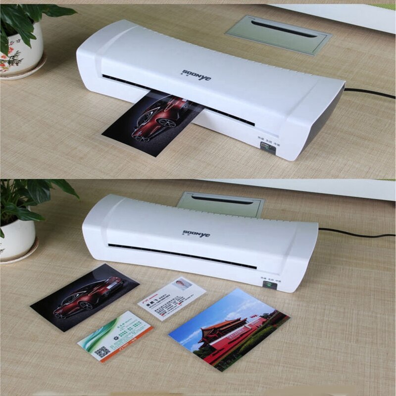 Plastificadora Professional Thermal Office Hot And Cold Laminator Machine For A4 Document Photo Packaging Plastic Film Roll 5