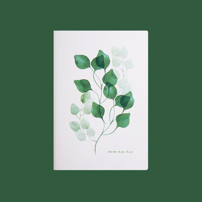 TUTU A5 size 128 sheets Cute plant notes Leaves page post diary Book marker Office School supplies Stationery G0006 4
