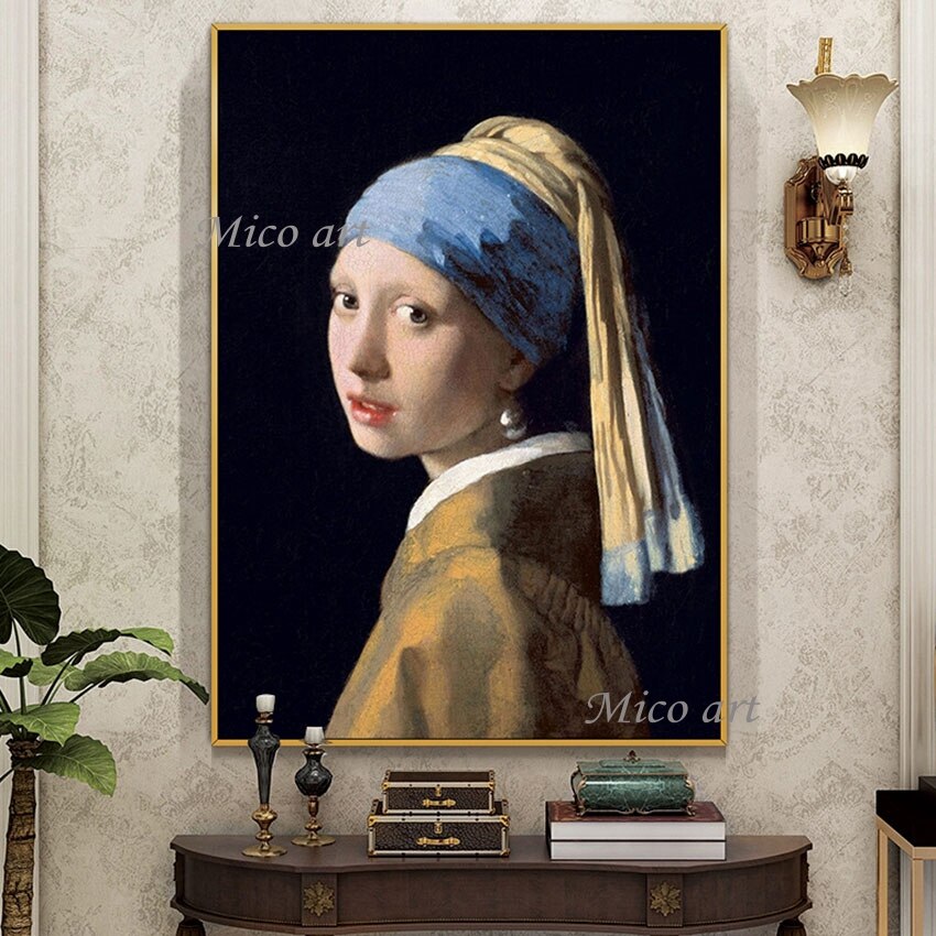 Unframed Modern Wall Art Figure Abstract Canvas Painting Office Decor Picture Replica Famous Paintings Pictures Of Young Girls 5