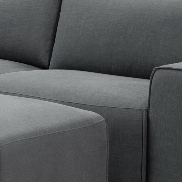 Living Room Home Office Furniture Set L Shape Linen Upholstery Fabric Sofa 32"H x 121"W x 121"D 4