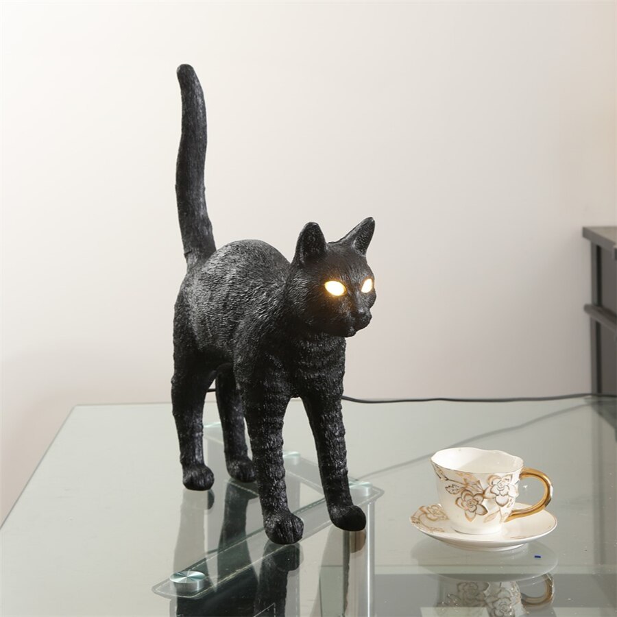 Nordic Resin Cat Night light Table Lamps Italy Bedroom Animal LED Desk Lamp Led Stand Light Fixture Home Decor Lighting 5