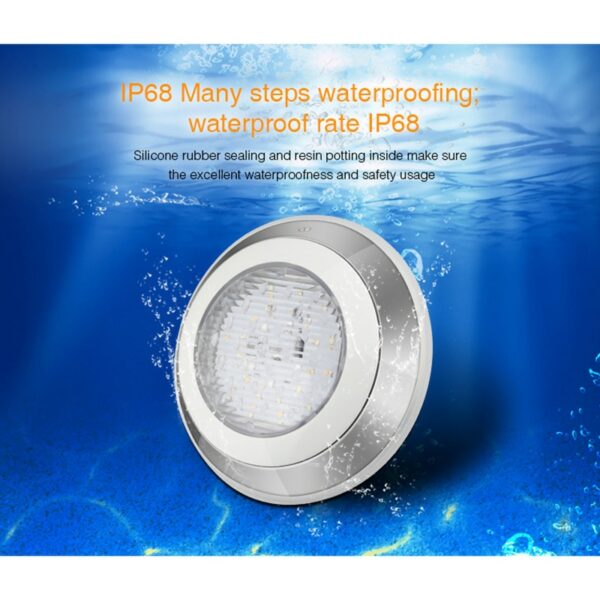 Miboxer 12W RGB+CCT LED Underwater Light IP68 Waterproof DC 24V SYS-RW1 Subordinate Lamp by SYS-T1 can wireless remote control 6