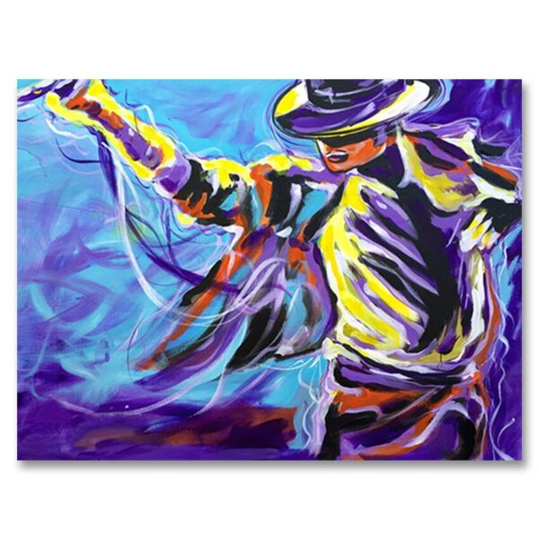 Mike-Dancer Figure Statue Art Canvas Artwork Handmade Oil Paintings Wall Picture For Wedding Office Decoration Pieces Unframed 6