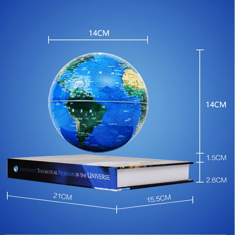 Creative 3D Magnetic Levitation Night Lights Rotating Led Globe Floating Table Lamps for Bedroom Home Decoration Lamp Gift Light 6