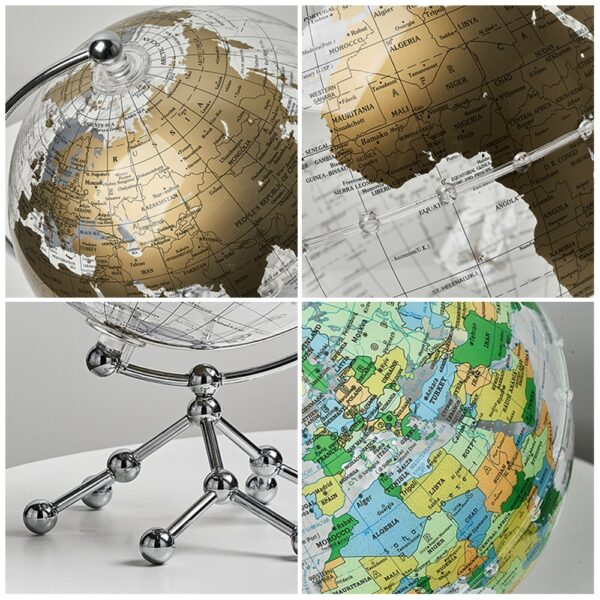 Office Decor Accessories Home Decor World Globe Figurines for Interior Globe Geography Kids Education Birthday Gifts for Kids 5