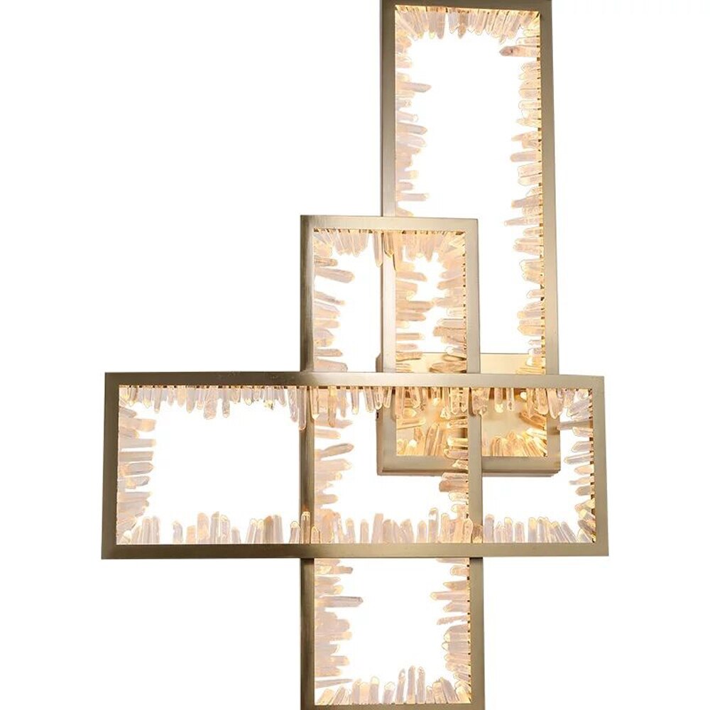 Creative Design LIving Room Crystal Wall Lights Modern Gold Bedroom Sconce AC110V 220V 4