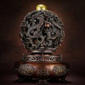 All Copper Nine to Turn Things around Ding Home Decorations Living Room Entrance Office Fortune Opening Gift Decoration 4