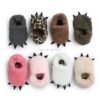 DHL 100pair Cute Modeling Monster Paw Infrant Warm Slippers 2019 Winter Baby Shoes First Walkers Flock Soft Baby Shoes 1