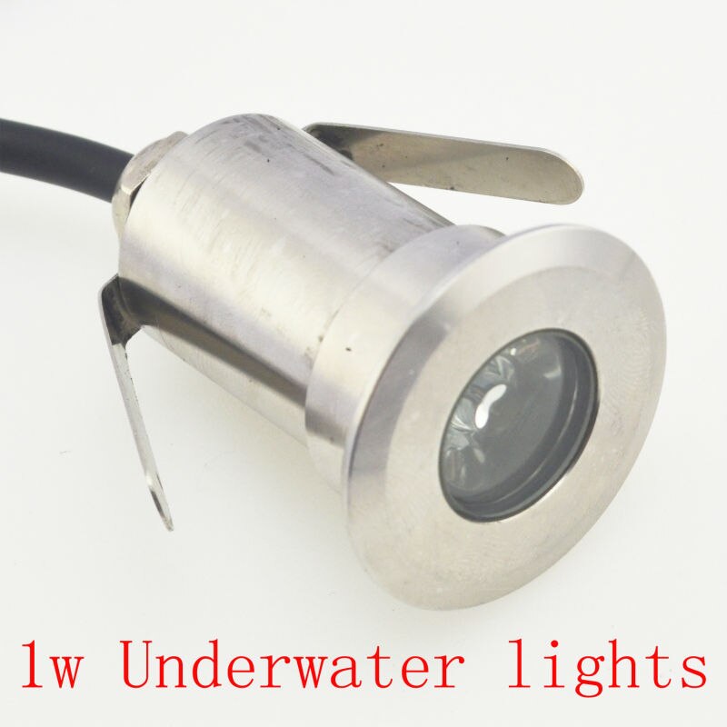 1W LED Underground Light Stainless Steel Underwater Lights Waterproof IP68 Red Green Blue AC/DC12V24V Outdoor Landscape Lighting 3