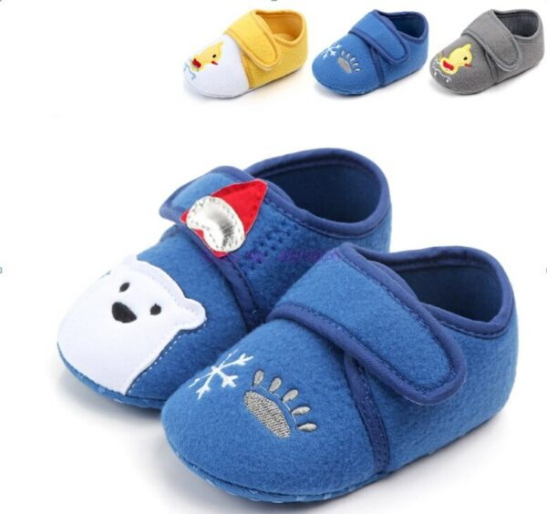 DHL 100pair Cartoon Bear Print Frist Walkers Baby Shoes Infantil Newborn Shoes 1