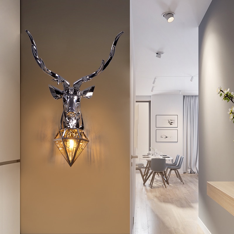 Nordic Antler Wall Lamp Modern Wall Lamps Deer Lamp for Bedroom Buckhorn Kitchen Wall Lights for Home Decor Soconces 4