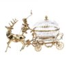 European-Style Transparent Crystal Glass Deer Carriage Candy Box Decoration High-End Luxury Living Room Entrance Fireplace 1