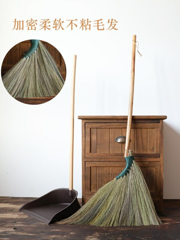 Broom Household Broom and Dustpan Set Mango Broom Dustpan Combination Sweeping Broom Hair Weeping Gadget 5