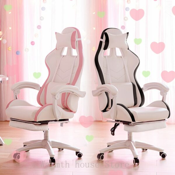 New gaming chair,pink computer office chair,LOL internet cafe Sports racing chair,girls man live home bedroom chair,swivel chair 3