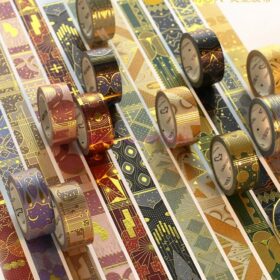 1000pcs The Arabian Nights Washi Tape Gilding Decorative Adhesive Tape Diy Scrapbooking Sticker Label Craft Masking Tape 1