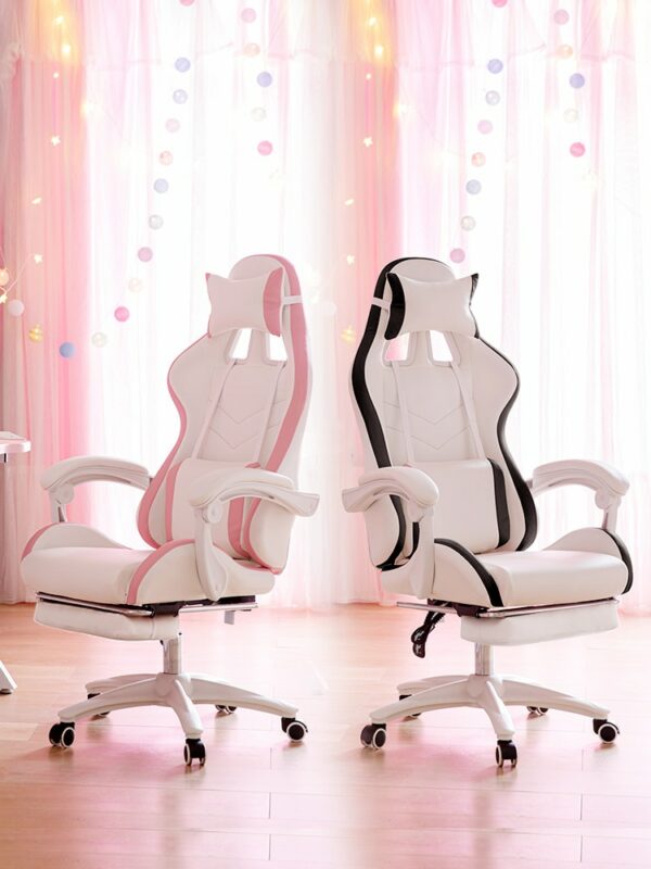 New gaming chair,pink computer office chair,LOL internet cafe Sports racing chair,girls man live home bedroom chair,swivel chair 5