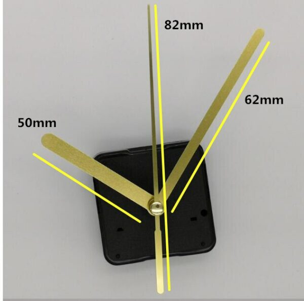 100sets Clock Mechanism 18mm shaft DIY Kit For Clock Parts Wall Clock Quartz Hand repair Quartz Clock Movement Home Decoration 2