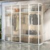 Metal Wardrobe, Household Bedroom, Whole House Custom All-aluminum Alloy Cloakroom Cabinet Combination Glass Wardrobe 1