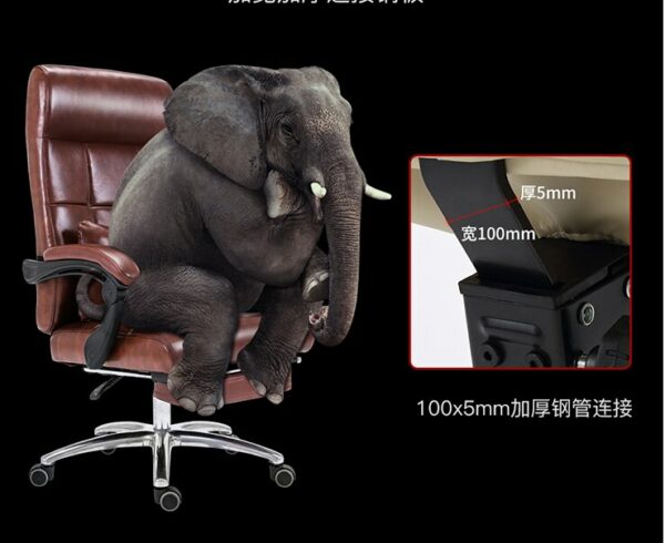 Computer chair back reclining, household rotary lifting chair, office chair, boss chair, Leather Massage 4