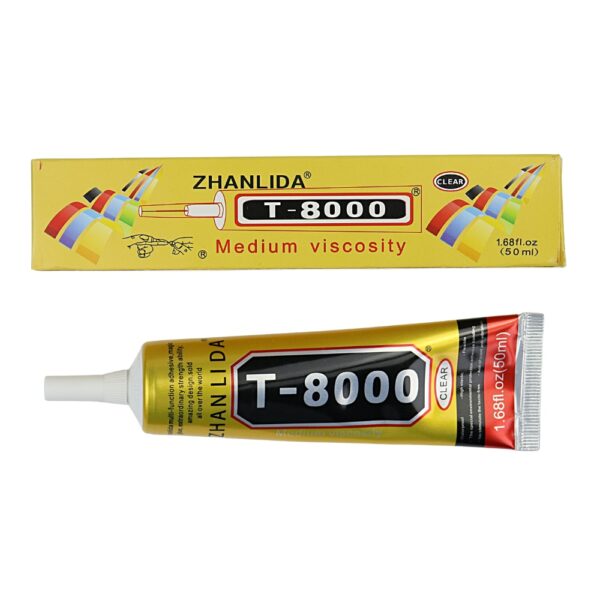 30PCSZhanlida T8000 50ML Clear Contact Cellphone Tablet Repair Adhesive Electronic Components Glue With Precision Applicator Tip 6