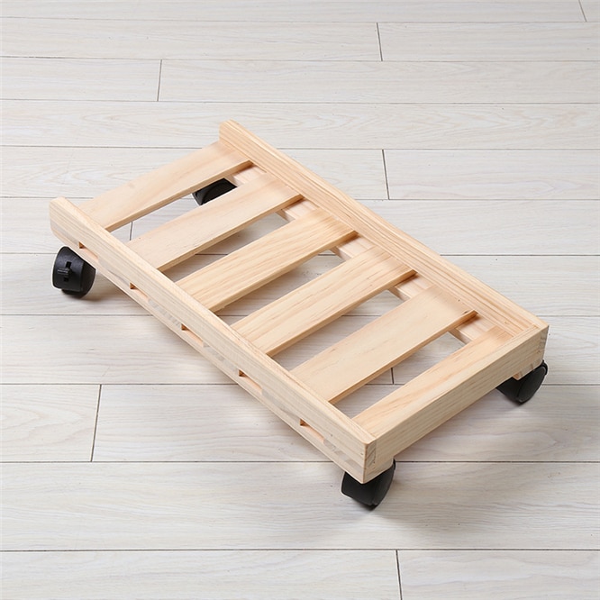 10PCS Mobile Adjustable Computer Tower Holder Wooden Computer CPU Stand Cart with Wheels Stand For PC Computer Cases 1