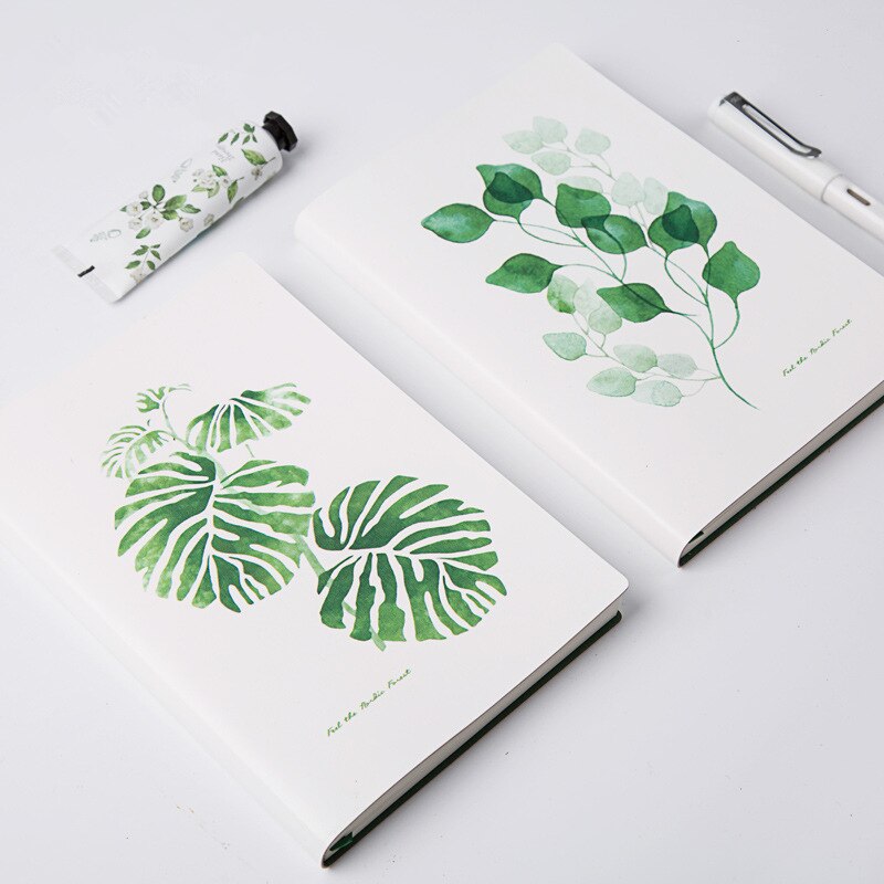 TUTU A5 size 128 sheets Cute plant notes Leaves page post diary Book marker Office School supplies Stationery G0006 1