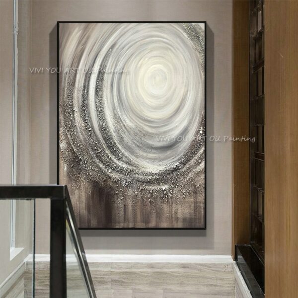 Large Art Abstract Thick Oil Painting Handmade Modern Stone Paintings On Canvas Home Office Wall Decor Pictures Handpainted 3