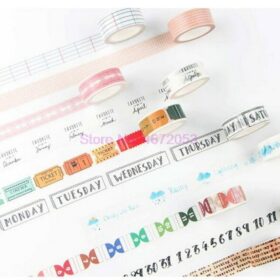 1000pcs 1.5CM Traveller Series Washi Tape Adhesive Tape DIY Scrapbooking Sticker Label Masking Tape Student Stationery Gift 4