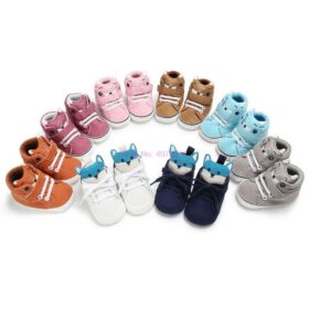 DHL 100pair First Walkers Infant Baby Girls Boys Pram Crib Shoes Soft Sole Newborn Baby Boys Shoes Sneakers First walkers 1